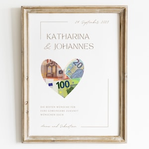 Wedding cash gifts | Wedding cash gifts | Wedding poster gifts | Personalized wedding gifts | PDF