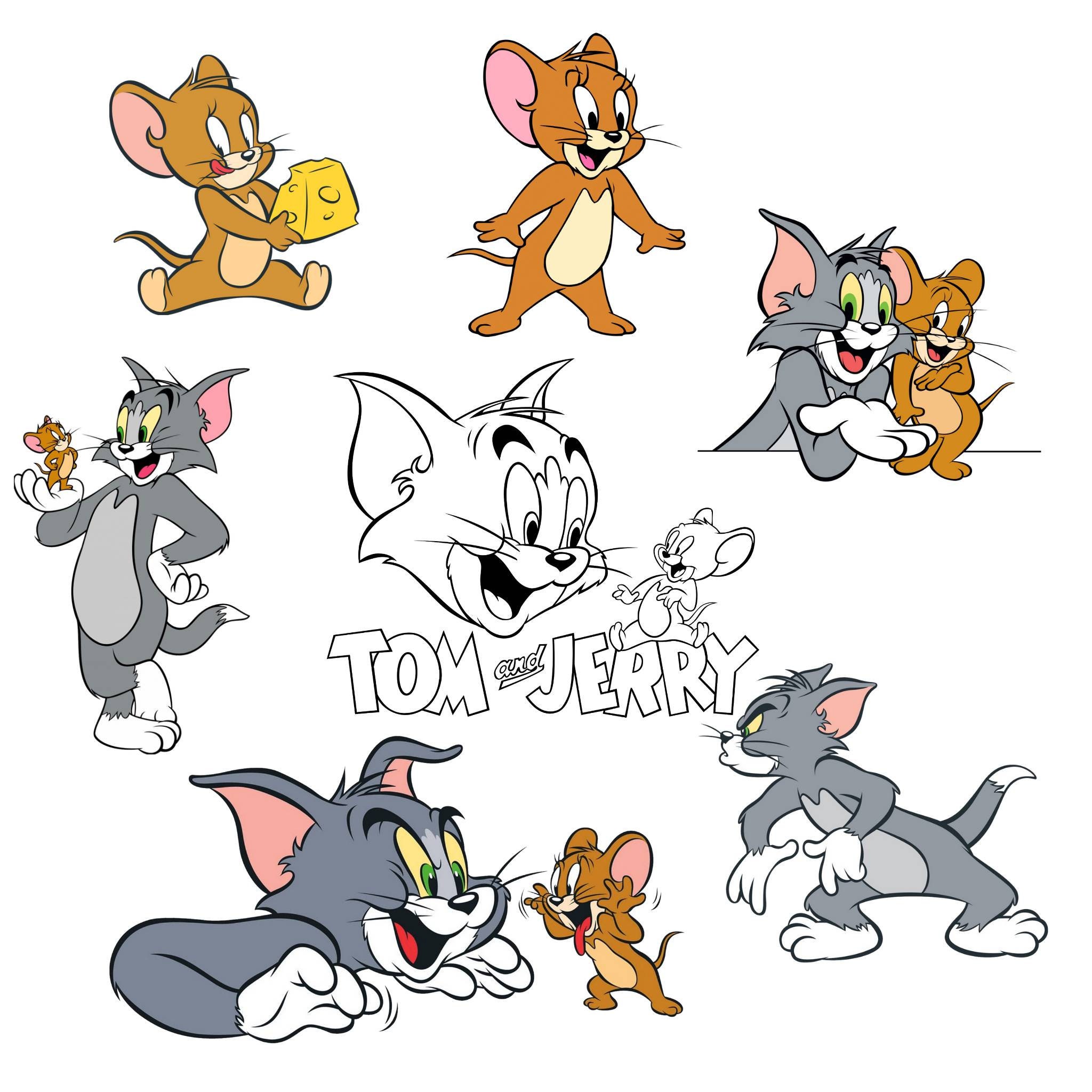 Tom Jerry Clipart - Etsy Tom Jerry Clipart - Etsy