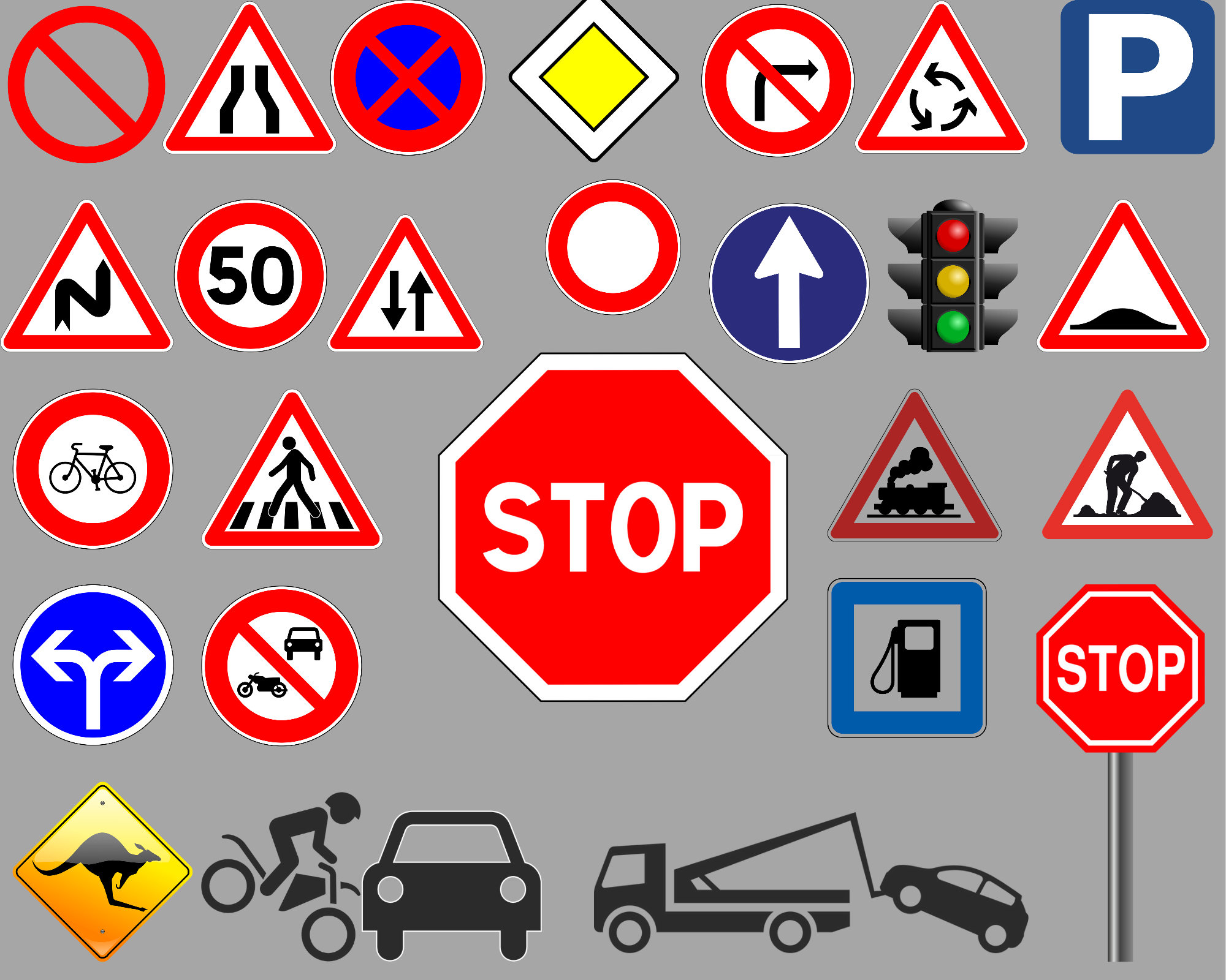 Traffic Marking Clipart Traffic Signs Traffic Marking Etsy