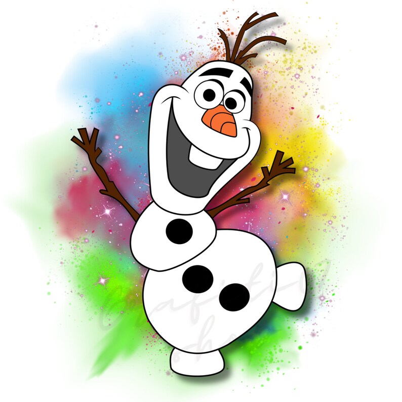 Olaf Watercolor Design, Olaf Clipart, Olaf Png, Frozen Clipart, Frozen Characters, Instant ...