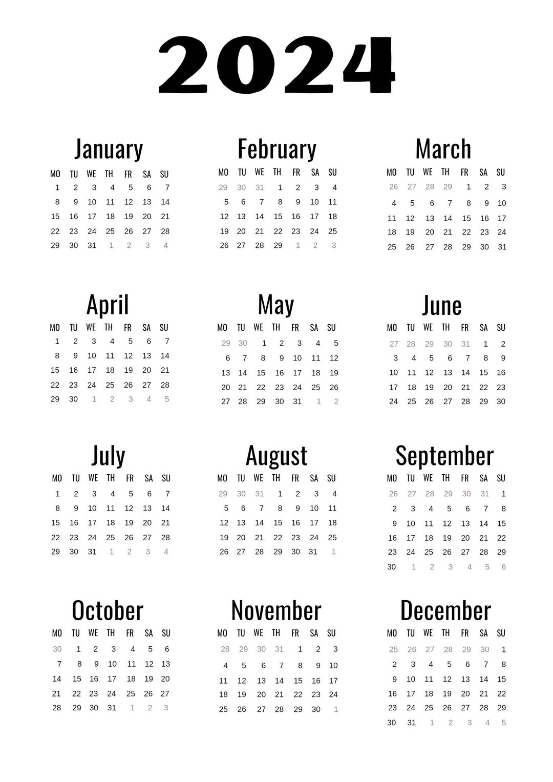 2024 Calendar Images Printable Bookmarks Bar Darci Britney