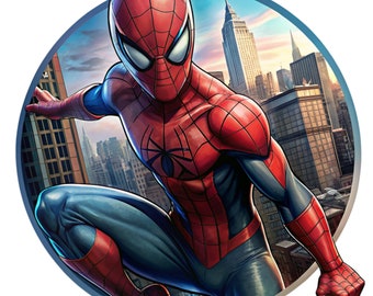 Disegno ad acquerello di Spiderman, clipart Spiderman, png Spiderman, splash Spiderman, personaggi dei cartoni animati, clipart super eroe, download istantaneo