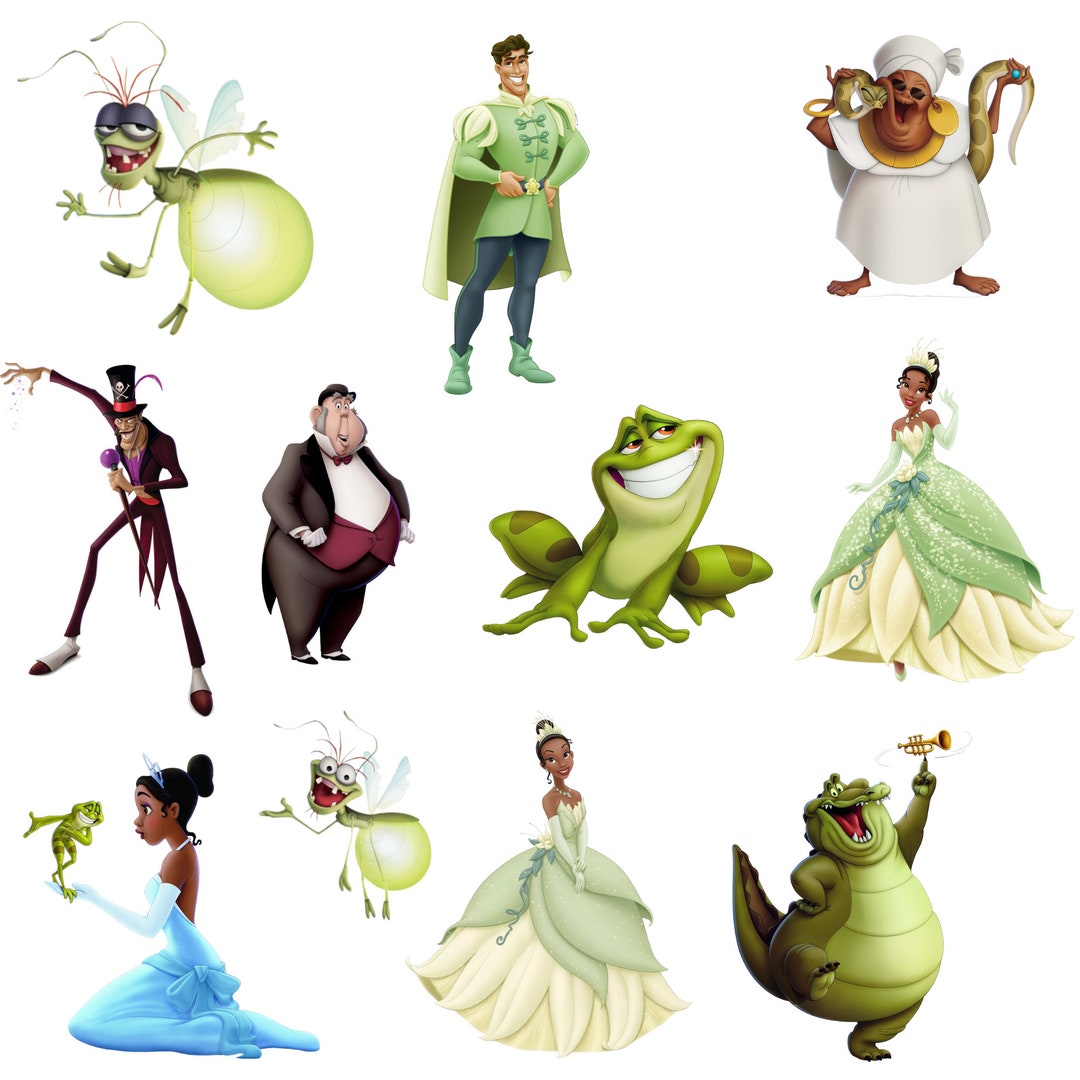 Princess Tiana Characters Png Bundle, Princess Tiana Clipart, Dr