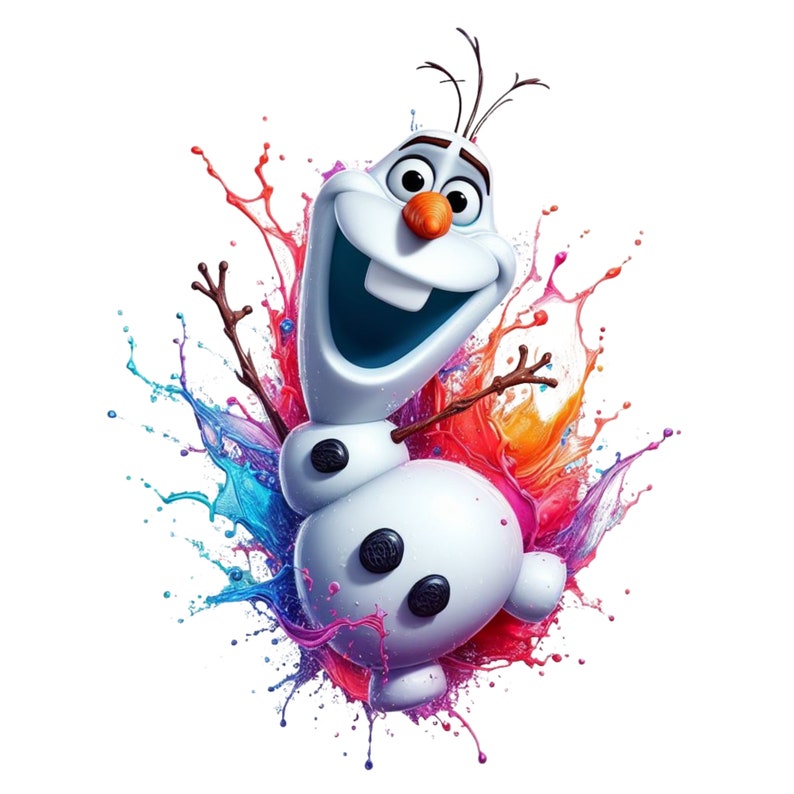 Olaf Png, Watercolor Design, Clipart, Transparent Background, Instant Download, Sublimation ...