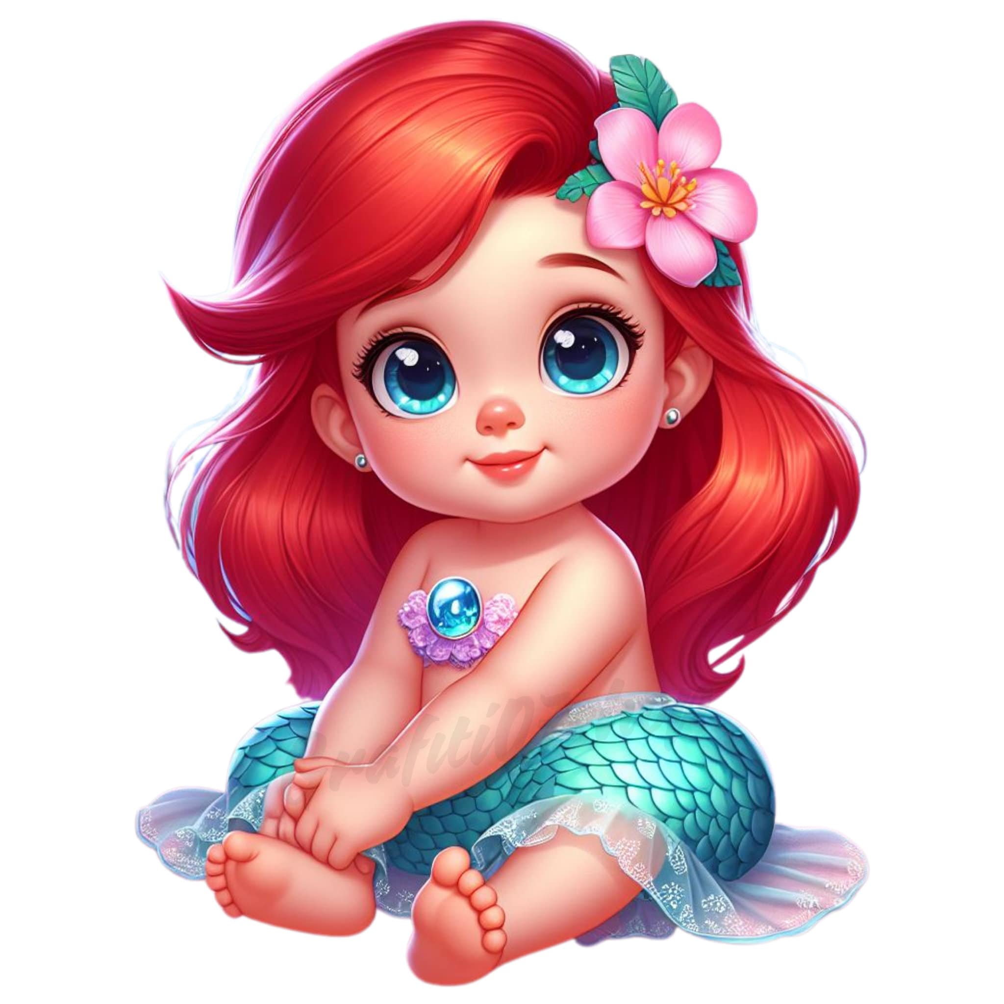 Princess Ariel Png, Baby Ariel, Transparent Image, High Quality ...