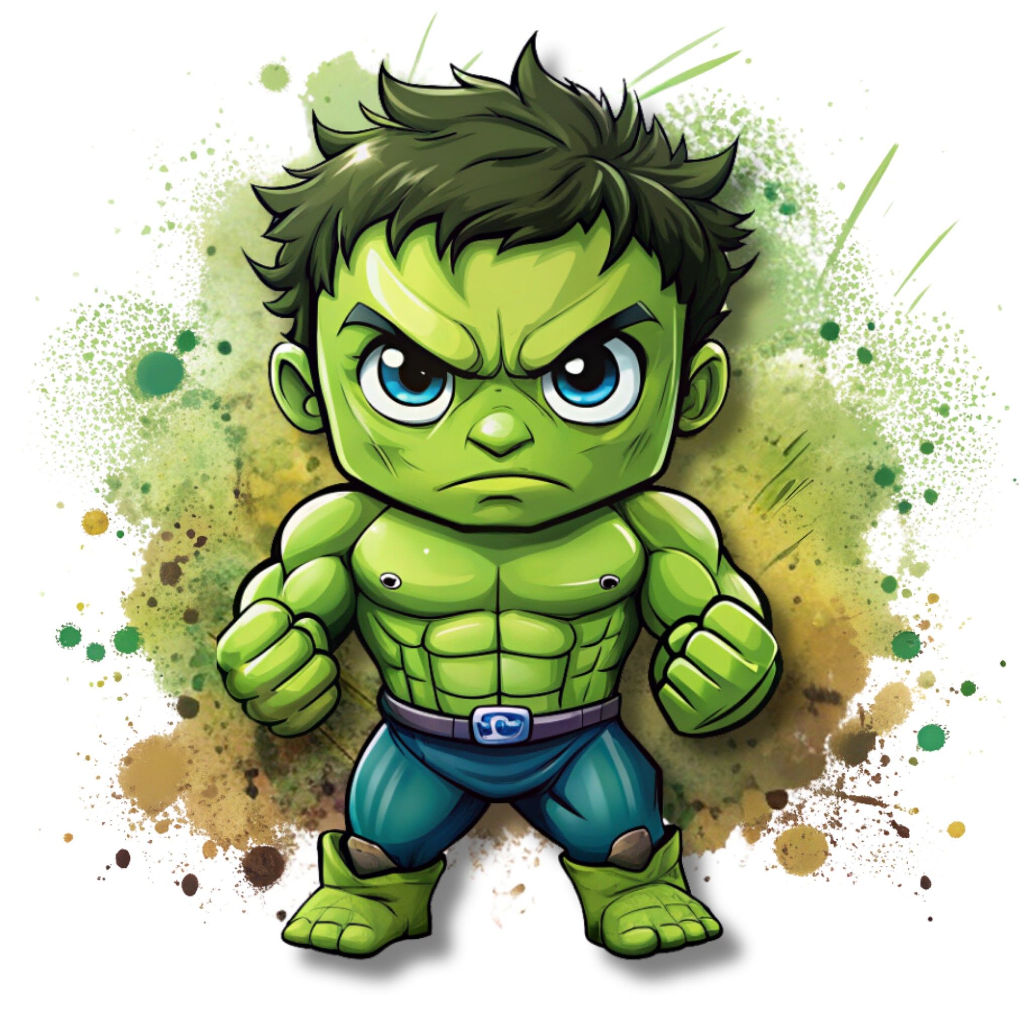 Hulk Watercolor, Hulk Clipart, Hulk Png, Bruce Banner Clipart, Avengers