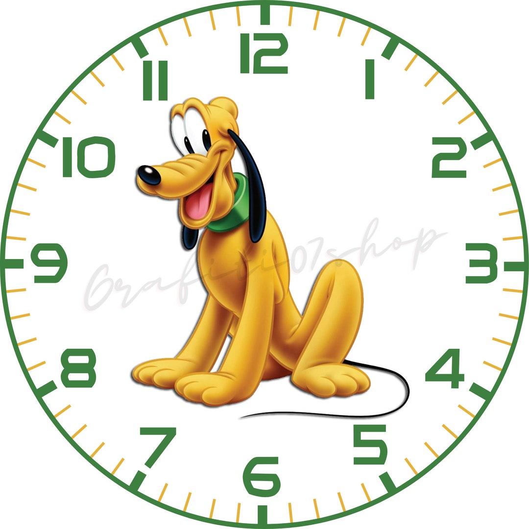 Pluto Themed Wall Clock Design Printable Wall Clock Design Etsy Pluto Themed Wall Clock Design Printable Wall Clock Design Etsy