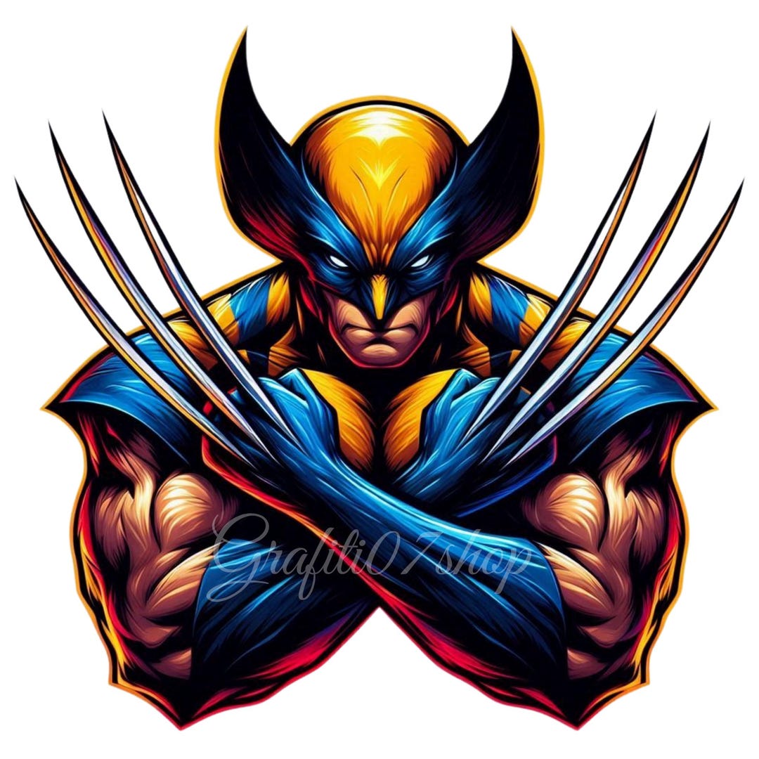 Wolverine, Png File, Clipart, Superhero Png, Sublimation Image, Instant ...