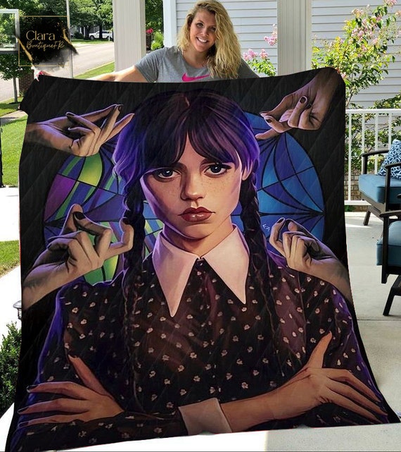50x60 Inch Jumbo Soft Blanket Wednesday Addams Velveteen Horror Jenna  Ortega