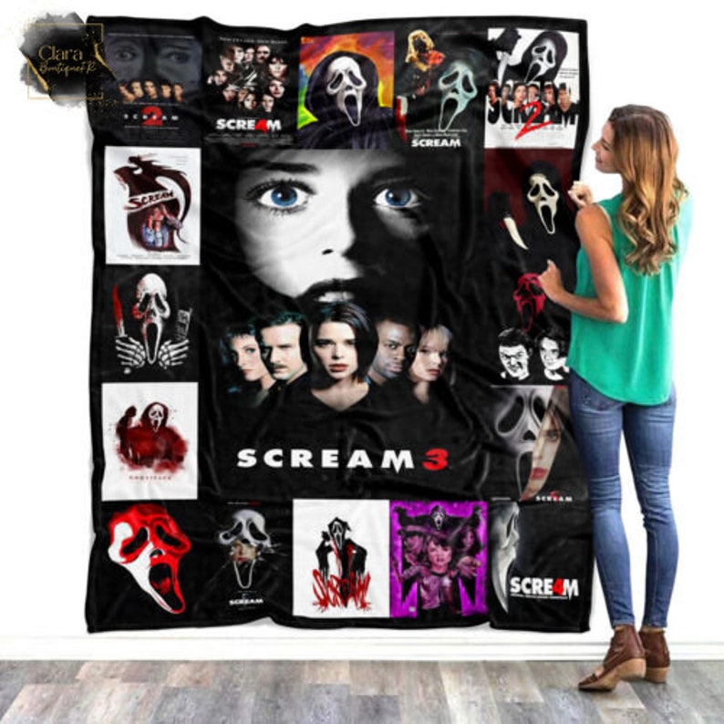 Scream Movie Fleece Blanket Mink Sherpa Blanket Scream Etsy