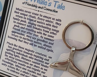 Whale Tail Keychain | Friendship Gift, Soul Sister Present