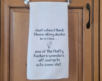 Funny Ducks Microfiber Dish Towel – Sassy Kitchen Decor