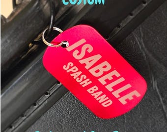 Engraved Case Tag, Personalized Aluminum Instrument Name Tag