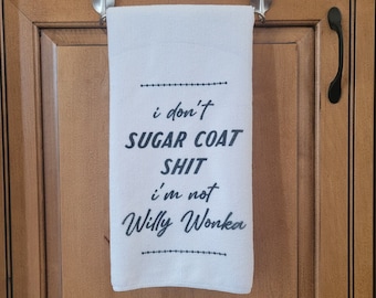 Funny Kitchen Dish Towel: Sassy Humor, Bold Kitchen Decor