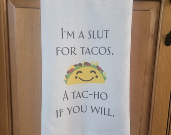 Funny Taco Kitchen Towel – Sassy Microfiber Dish Towel