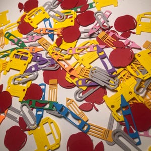 120-delige confetti tafelstrooisel met schoolthema