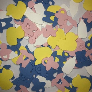 120 piezas de confeti para esparcir sobre la mesa para revelar el género del bebé o para baby shower
