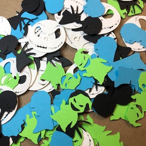 120 piezas de confeti para esparcir sobre la mesa con temática de pesadillas