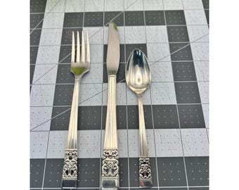 Oneida Community Coronation Pattern Ungdomsset Rostfritt Stål 3 delar