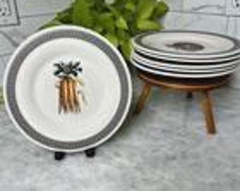 Plato para zanahorias Pfaltzgraff Farmers Market, 9 pulgadas, pieza de repuesto estilo granja (años 90, EE. UU.)