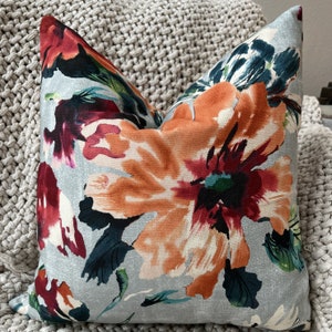 P Kaufmann Multi Colored Floral Pillow Cover