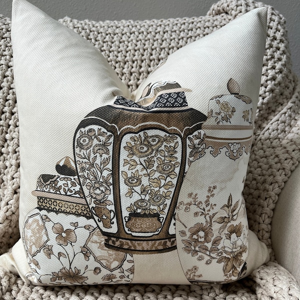 Ginger Jar Pillow Etsy