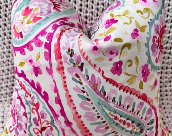 Colorful Paisley Pillow Cover