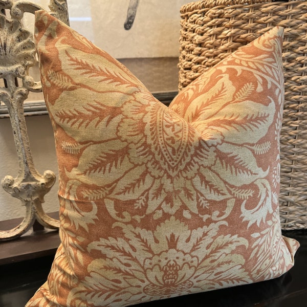 Burnt Orange Pillow Etsy