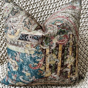 Vintage Tapestry Inspired Pillow Cover