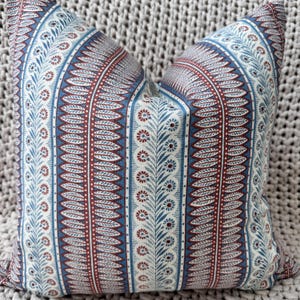 Nature Inspired Striped Hemp Pillow Cover