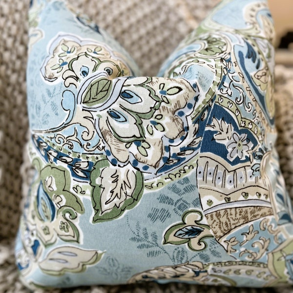 Jacobean Floral Pillow Etsy