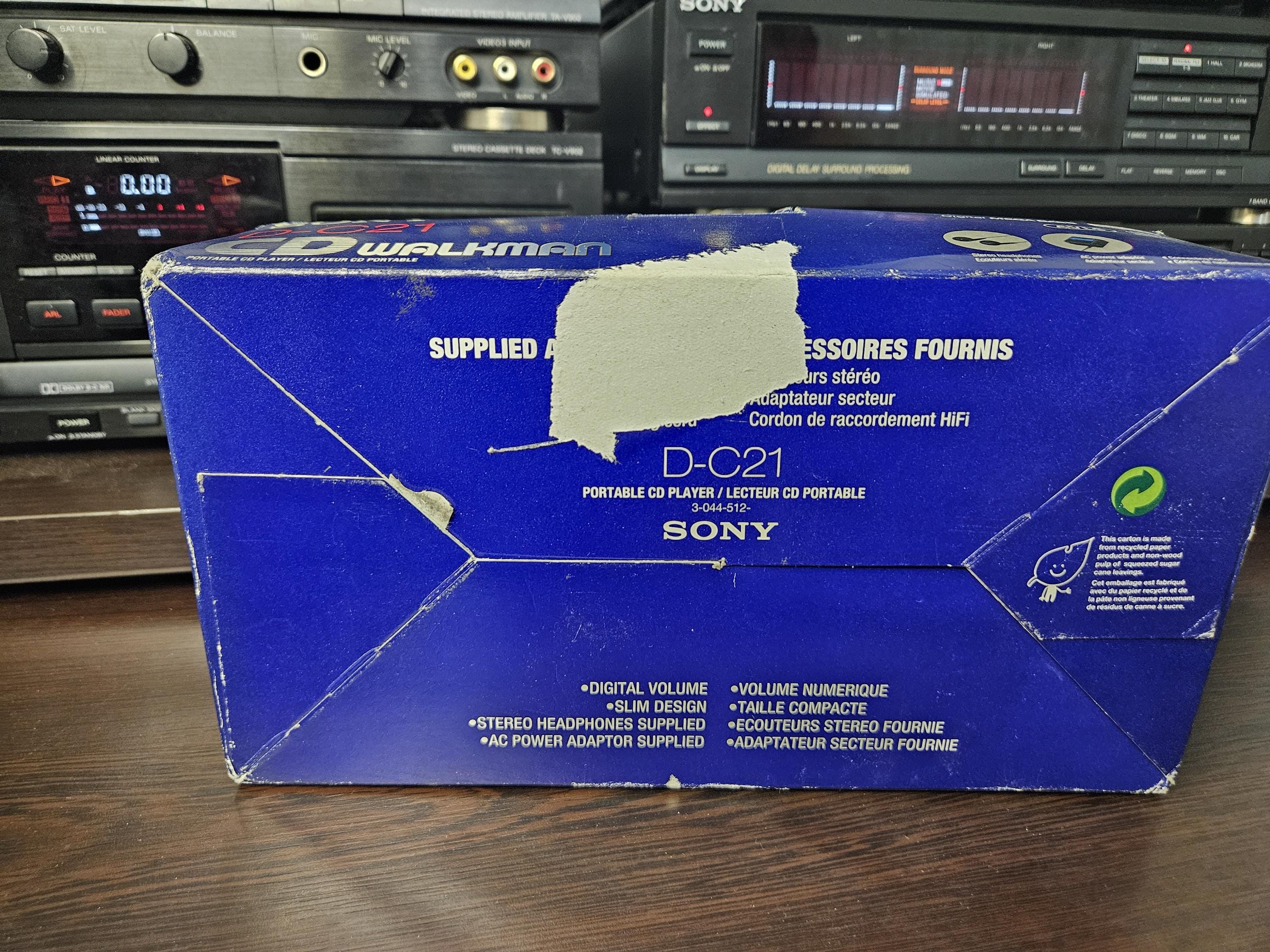 Vintage Sony Discman D-C21, Retro CD Player in Box - Etsy