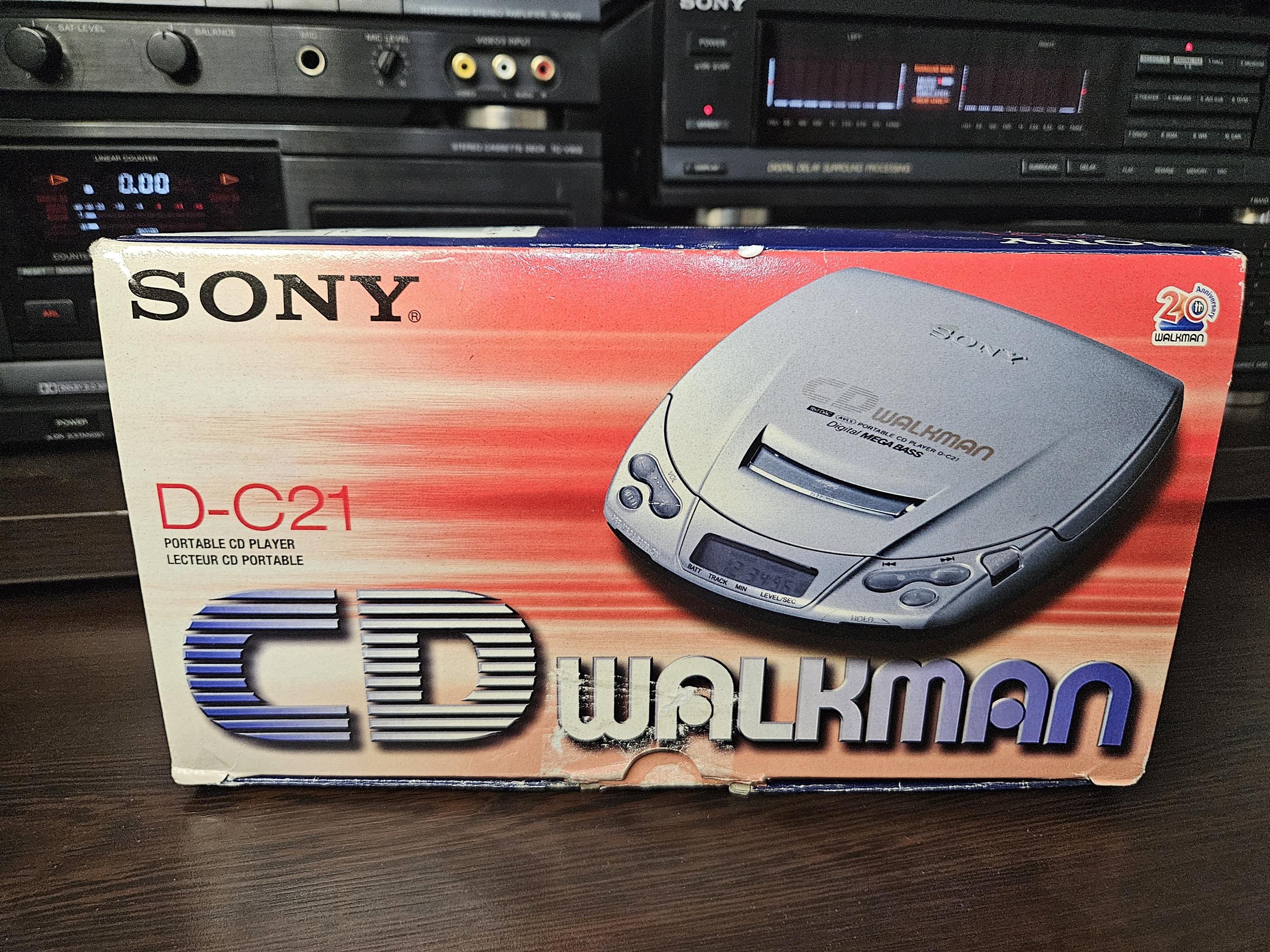 Vintage Sony Discman D-C21, Retro CD Player in Box - Etsy