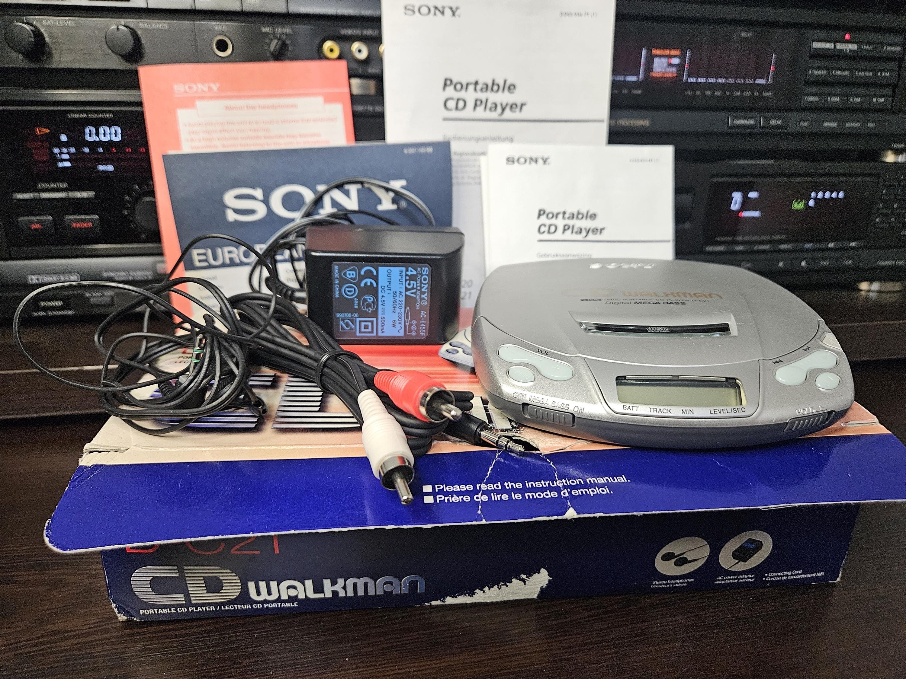 Vintage Sony Discman D-C21, Retro CD Player in Box - Etsy