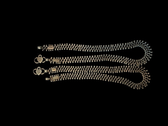 Assorted Indian Silver Anklets - image 3