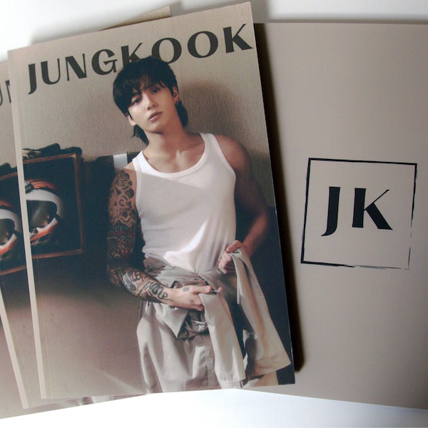 BTS Jeon Jungkook box  (photobook, polaroids, photocards, keychain, standiee)