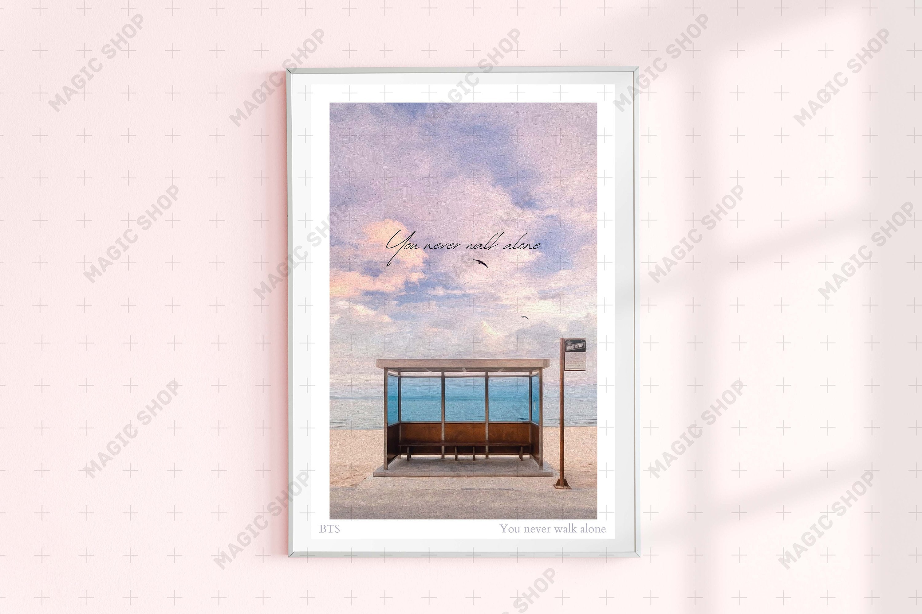 You never walk alone poster BTS Jimin Art Board Print for Sale by