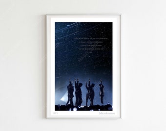BTS Microkosmos Illustrated Print, BTS Lyrics Poster, Quote BTS Songs, Bts Fan Art