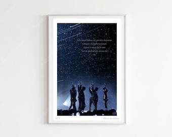 BTS Microkosmos Illustrated Print, BTS Lyrics Poster, Quote BTS Songs, Bts Fan Art