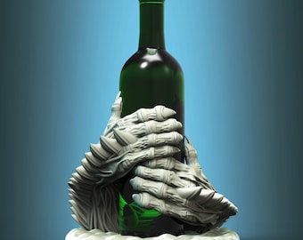 Soporte para botellas y latas Draconic Grip - Archivo listo para impresión 3D en formato STL