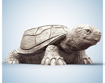 Turtle Animal Planter - STL Format 3D Printable Ready File