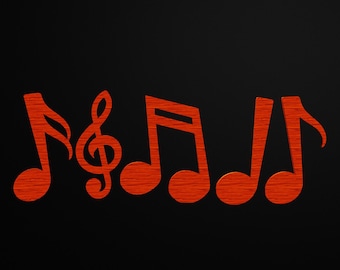 Arte mural con notas musicales (archivo STL imprimible en 3D)