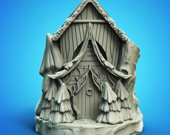 Winter Snow Hut Bottle Holder - STL Format 3D Printable Ready File