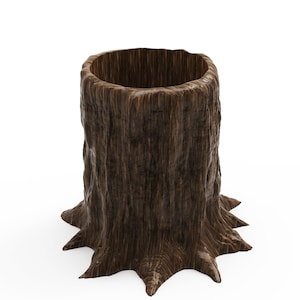 Tree Trunk Bottle Holder - STL Format 3D Printable Ready File