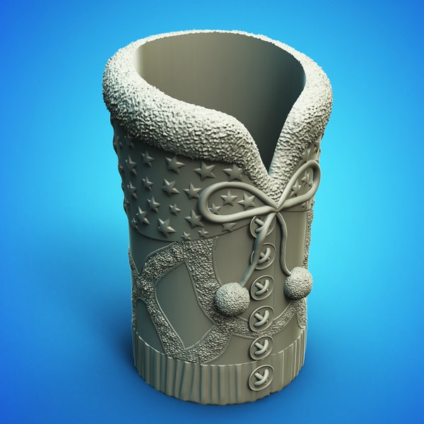 Winter Coat Bottle Holder - STL Format 3D Printable Ready File