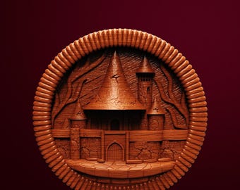 The Maroon Bastion Coaster 3D Printable STL File