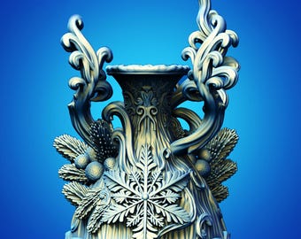 Petals of Winterlight Candle Holder 3D Printable STL File