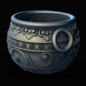 Antique Style Halloween Candy Bucket: Gruselige Lampe / Laterne STL-Datei