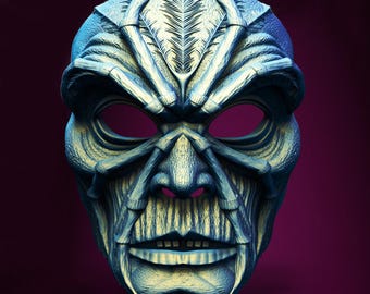 Halloween Horror WebFace  Spooky Mask - STL Format 3D Printable Ready File