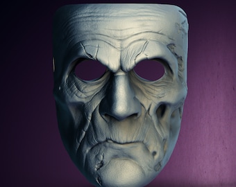 Zombie Spooky Mask - STL Format 3D Printable Ready File